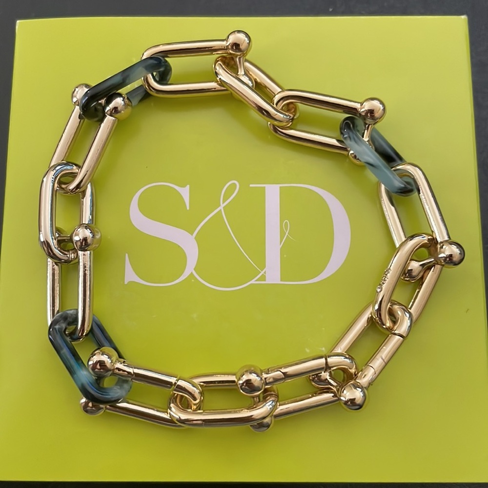 Stella & Dot Casual Acrylic Chain Bracelet